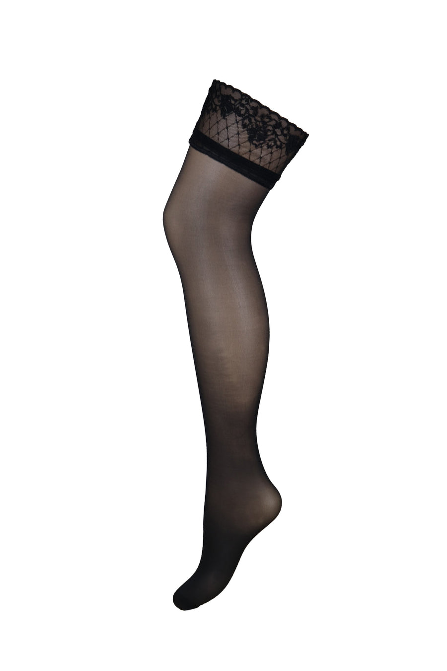 NEW Lace Top 80 Denier Sheer Hold-ups Stockings by Sentelegri ,9