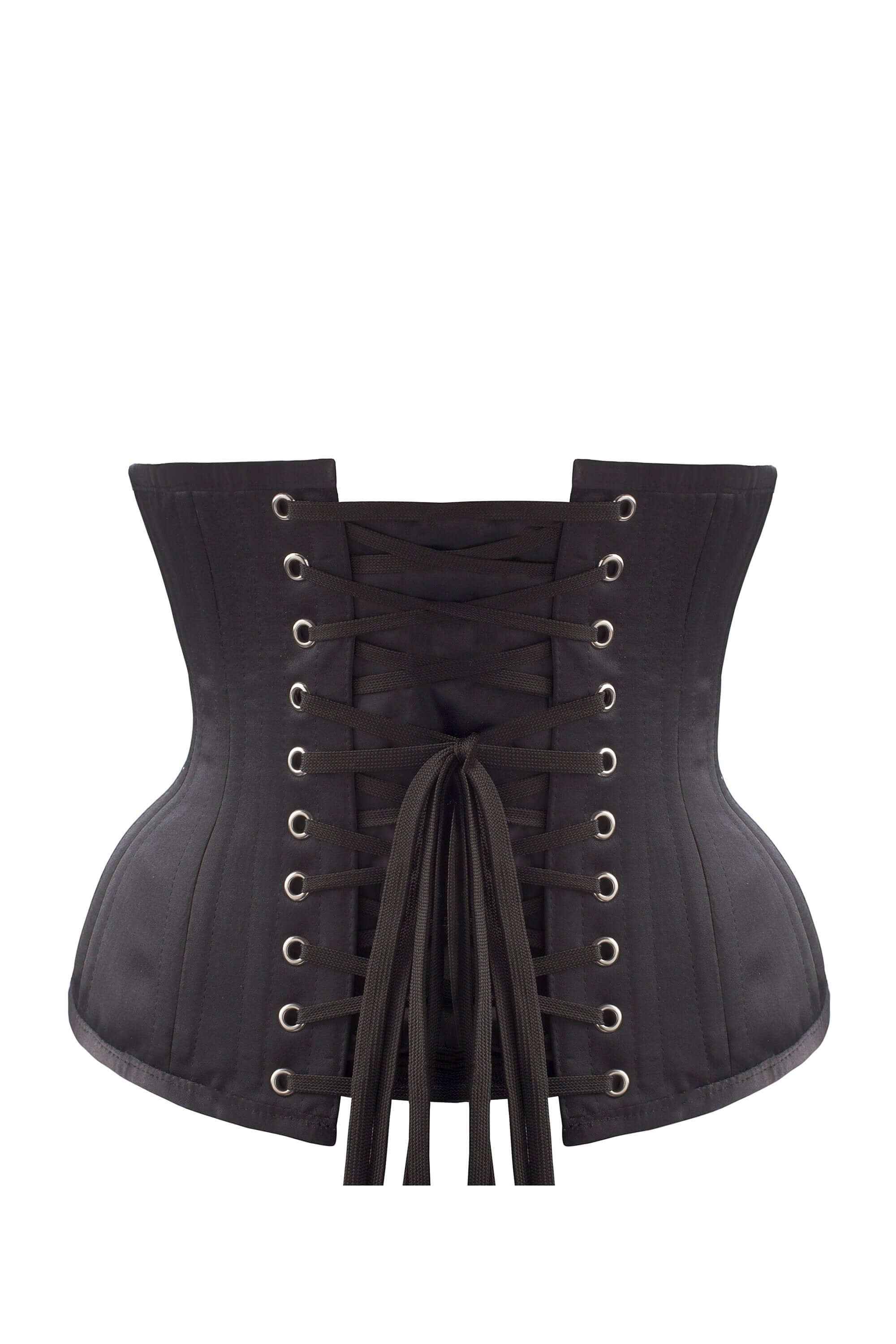black underbust corset belt