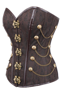 Long latex corset 3 notches