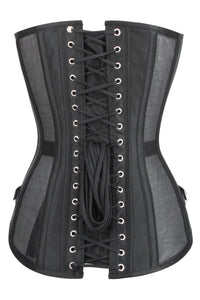  Sexy Women's Corset Blue Denim Gothic Bustier Waist Trainer  Steel Boned Body Shaper Underbust Corset Costume (3X-Small): Clothing,  Shoes & Jewelry