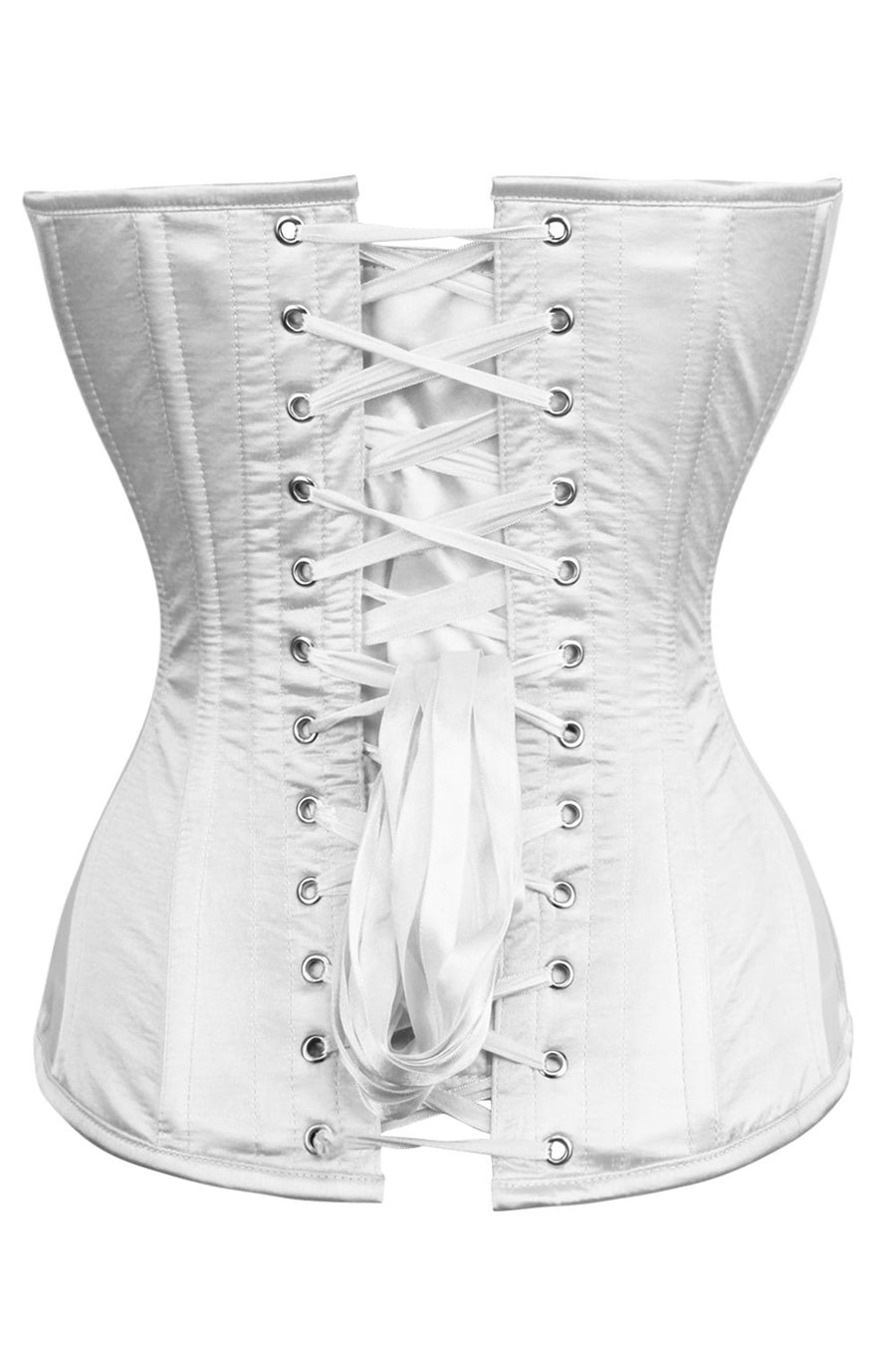 white mesh corset belt