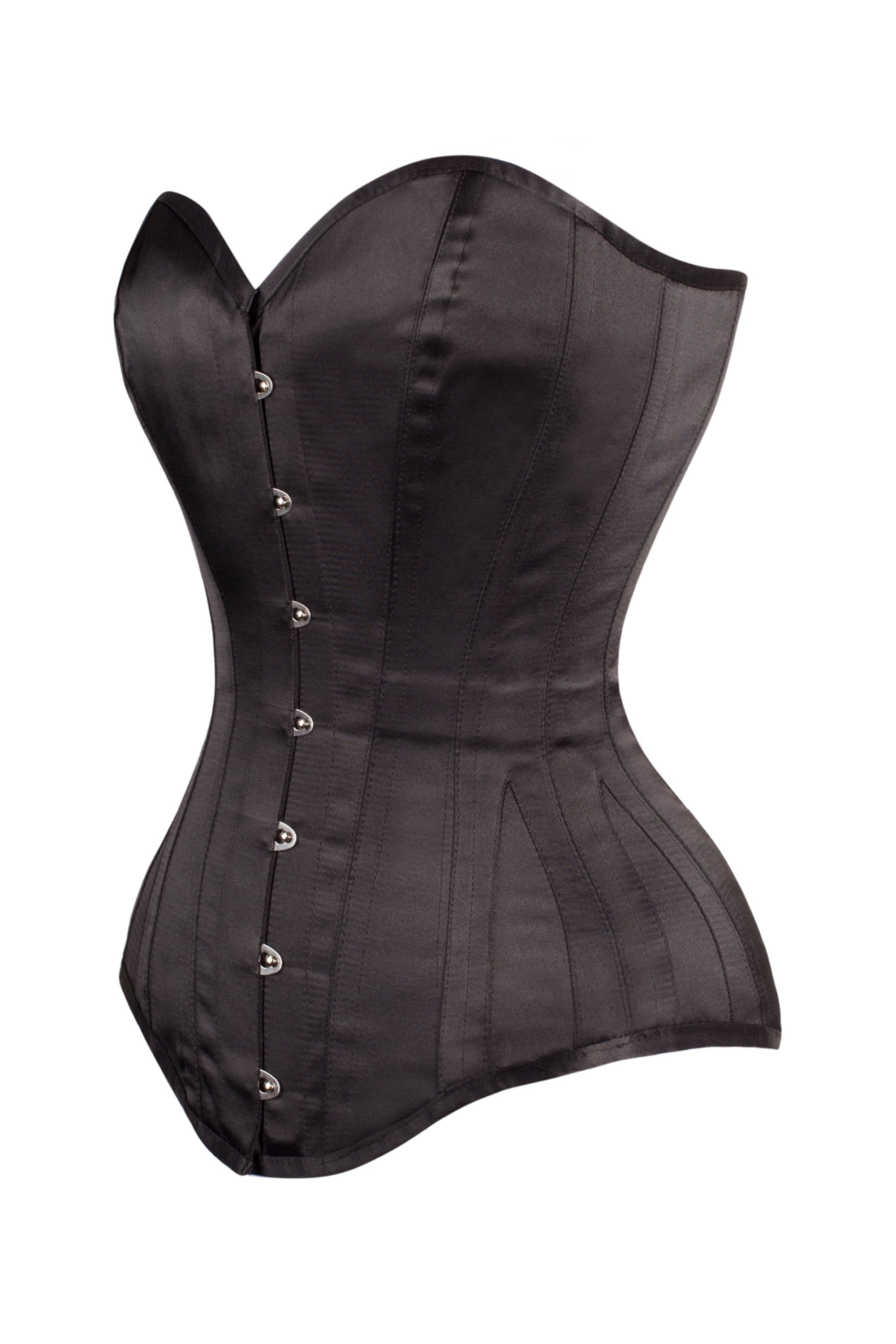 Classic Long Black Waist Taming Corset