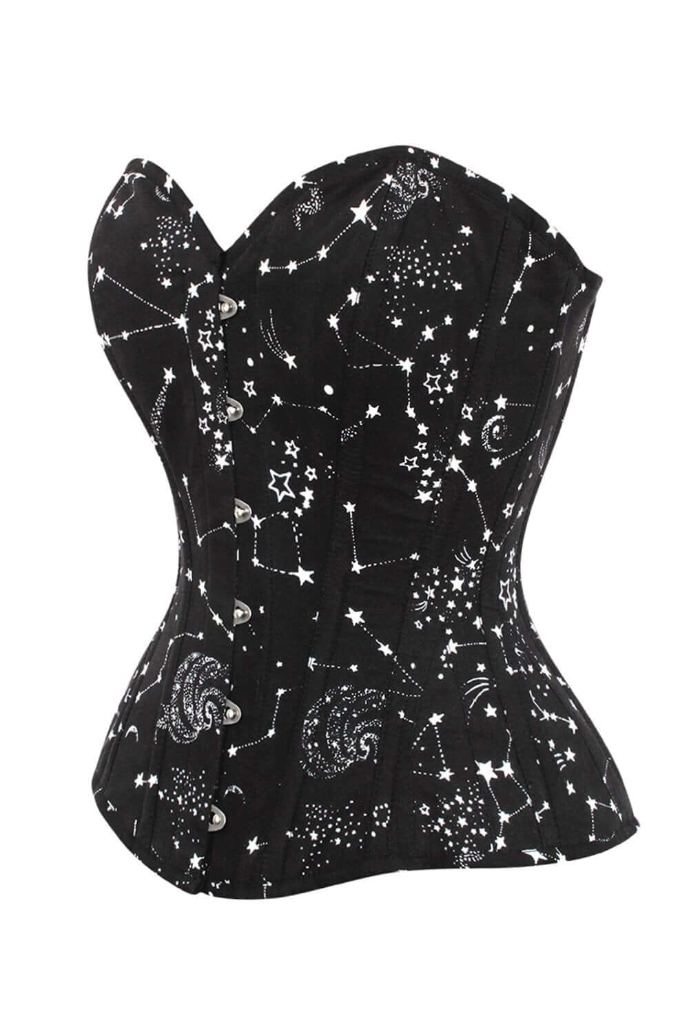 Online Corset Story black over bust corset